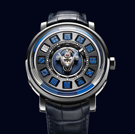 louis vuitton blue watch|authentic louis vuitton watches.